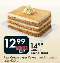 Sobeys Real Cream Layer Cakes pumpkin cream offer