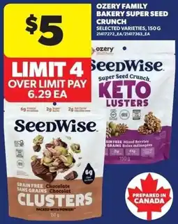 Real Canadian Superstore SeedWise Super Seed Crunch KETO CLUSTERS offer
