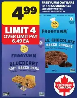 Real Canadian Superstore Freeyumm oat bars offer