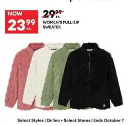 Real Canadian Superstore Women's Full-Zip Sweater offer