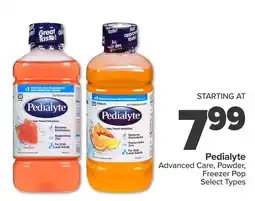 PharmaChoice Pedialyte Advanced Care Powder Freezer Pop Select Types offer