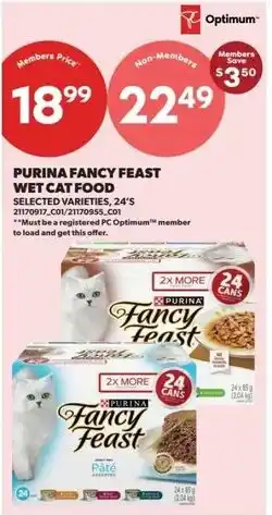 Real Canadian Superstore Purina Fancy Feast wet cat food offer