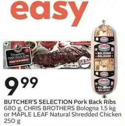 Sobeys Butcher's selection pork back ribs offer