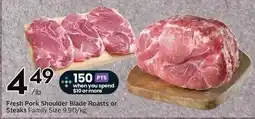 Sobeys Fresh Pork Shoulder Blade Roasts or Steaks offer