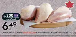 Sobeys Compliments Fresh Air-Chilled Chicken Breast Halves offer