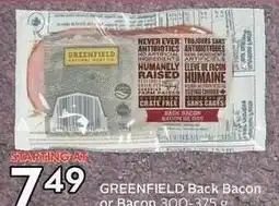 Sobeys Greenfield back bacon offer