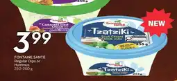 Sobeys Fontaine santé regular dips or hummus offer