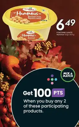 Sobeys Fontaine Santé Hummus offer