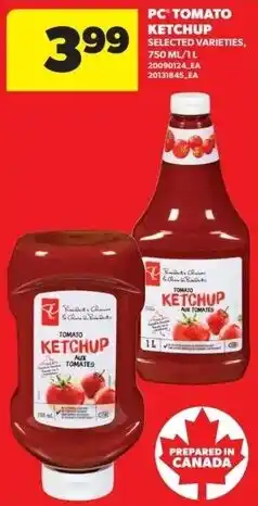 Real Canadian Superstore PC tomato ketchup offer
