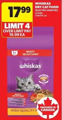 Real Canadian Superstore Whiskas dry cat food offer