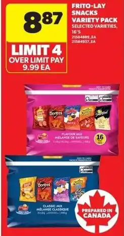 Real Canadian Superstore Frito-Lay snacks variety pack selected varieties offer
