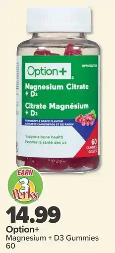 PharmaChoice Option+ Magnesium + D3 Gummies offer
