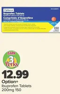 PharmaChoice Option+ Ibuprofen Tablets 200mg offer