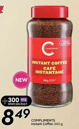 Sobeys Compliments instant coffee offer