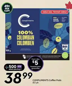 Sobeys Compliments Coffee Pods offer