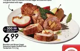 Sobeys Bourbon and Brown Sugar Seasoned Apple Stuffed Pork Tenderloin offer