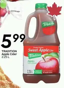 Sobeys Tradition apple cider offer