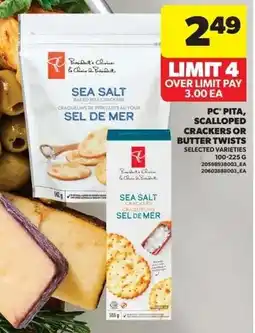 Real Canadian Superstore PC sea salt crackers offer
