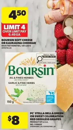 Real Canadian Superstore Boursin garlic & fine herbs offer