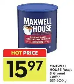 Sobeys Maxwell house roast & ground coffee offer