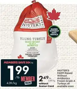 Sobeys Hayter's Farm young turkey offer