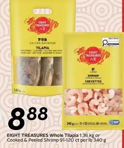 Sobeys Eight Treasures Whole Tilapia Cooked & Peeled Shrimp offer