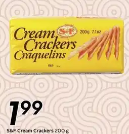 Sobeys S&F cream crackers offer