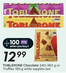 Sobeys Toblerone Chocolate offer