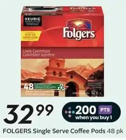Sobeys Folgers Single Serve Coffee Pods offer