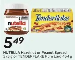 Sobeys Nutella Hazelnut or Peanut Spread offer
