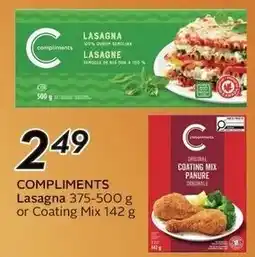 Sobeys Compliments Lasagna or Coating Mix offer