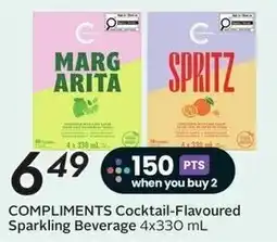 Sobeys Compliments Cocktail-Flavoured Sparkling Beverage offer