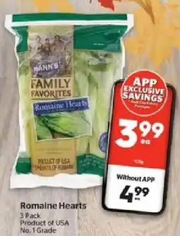 Calgary Co-op Mann's Romaine Hearts offer