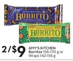 Sobeys Amy's kitchen burritos offer