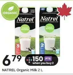 Sobeys Natrel Organic Milk offer