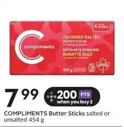 Sobeys Compliments Butter Sticks salted or unsalted offer