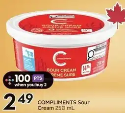 Sobeys Compliments Sour Cream offer