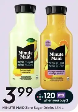 Sobeys Minute Maid Zero Sugar Drinks offer