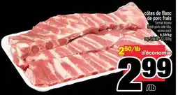 Super C CÔTES DE FLANC DE PORC FRAIS offer