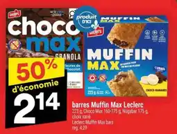 Super C BARRES MUFFIN MAX LECLERC offer