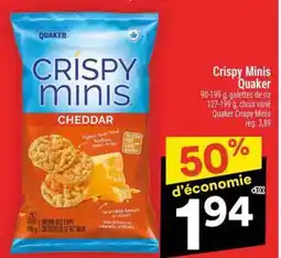 Super C CRISPY MINIS QUAKER offer