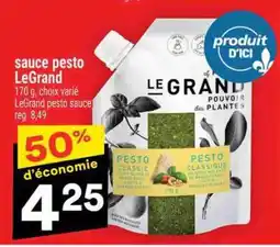 Super C SAUCE PESTO LEGRAND offer
