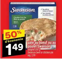 Super C pâté au boeuf ou au poulet Swanson offer