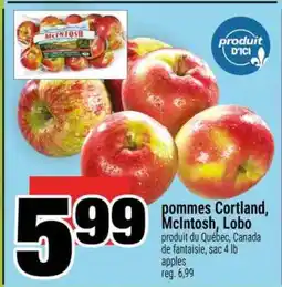 Super C pommes Cortland, McIntosh, Lobo offer