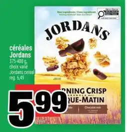 Super C céréales Jordans offer