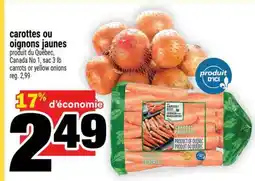 Super C CAROTTES ou OIGNONS JAUNES offer
