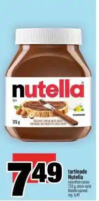 Super C TARTINADE NUTELLA offer