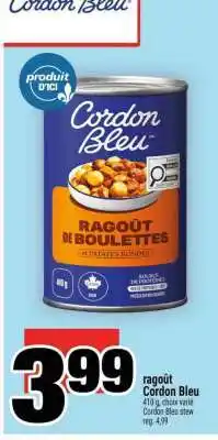 Super C RAGOÛT CORDON BLEU offer