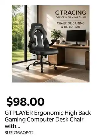 Gtracing ergonomic high back gaming computer desk chair