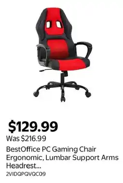 Walmart BestOffice PC Gaming Chair offer